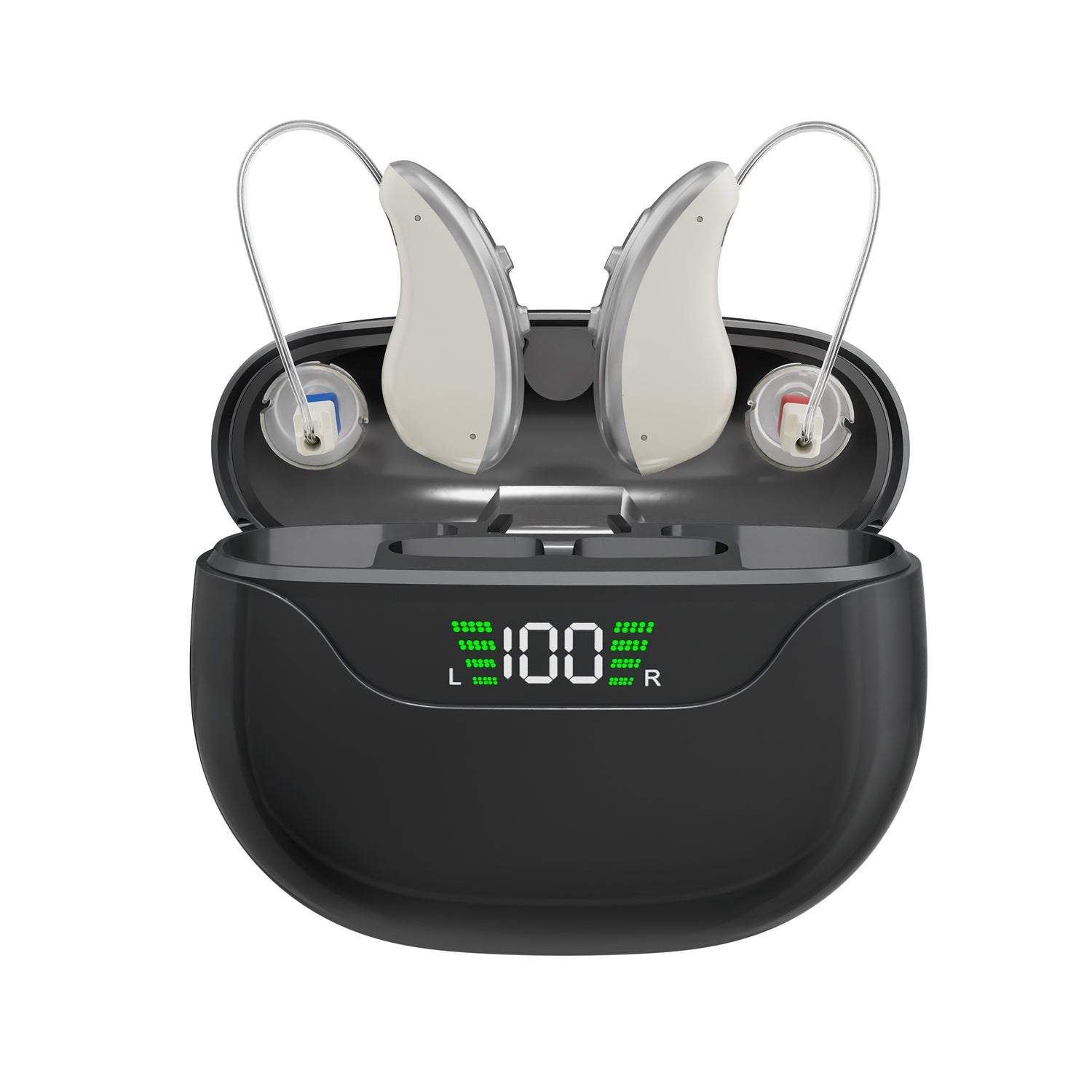 NOVAHEAR GM-323 Behind the Ear Hearing Aids For Seniors Rechargeable With Hearing Aids Accessories | GM-323 Comfortable Rechargeable BTE Design With 12H Battery Life and Fast 1H Charging