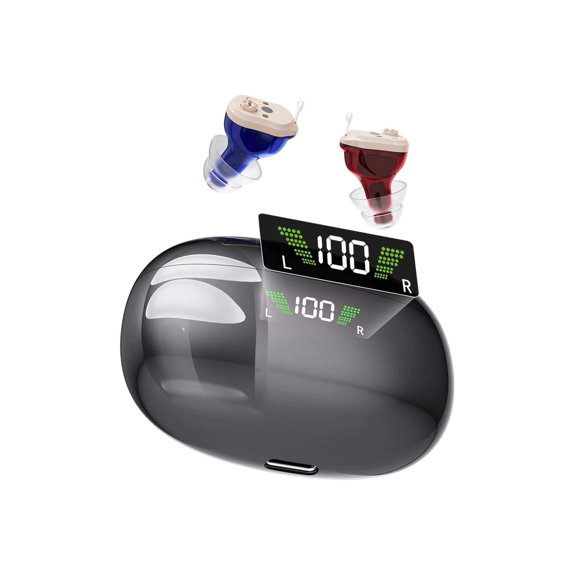 NOVAHEAR GM-932 Mini Ear Buds Hearing Aid Earbuds For Seniors Rechargeable With Hearing Aids Accessories Compact In-Ear Design With 8H Daily Use For Clear Sound