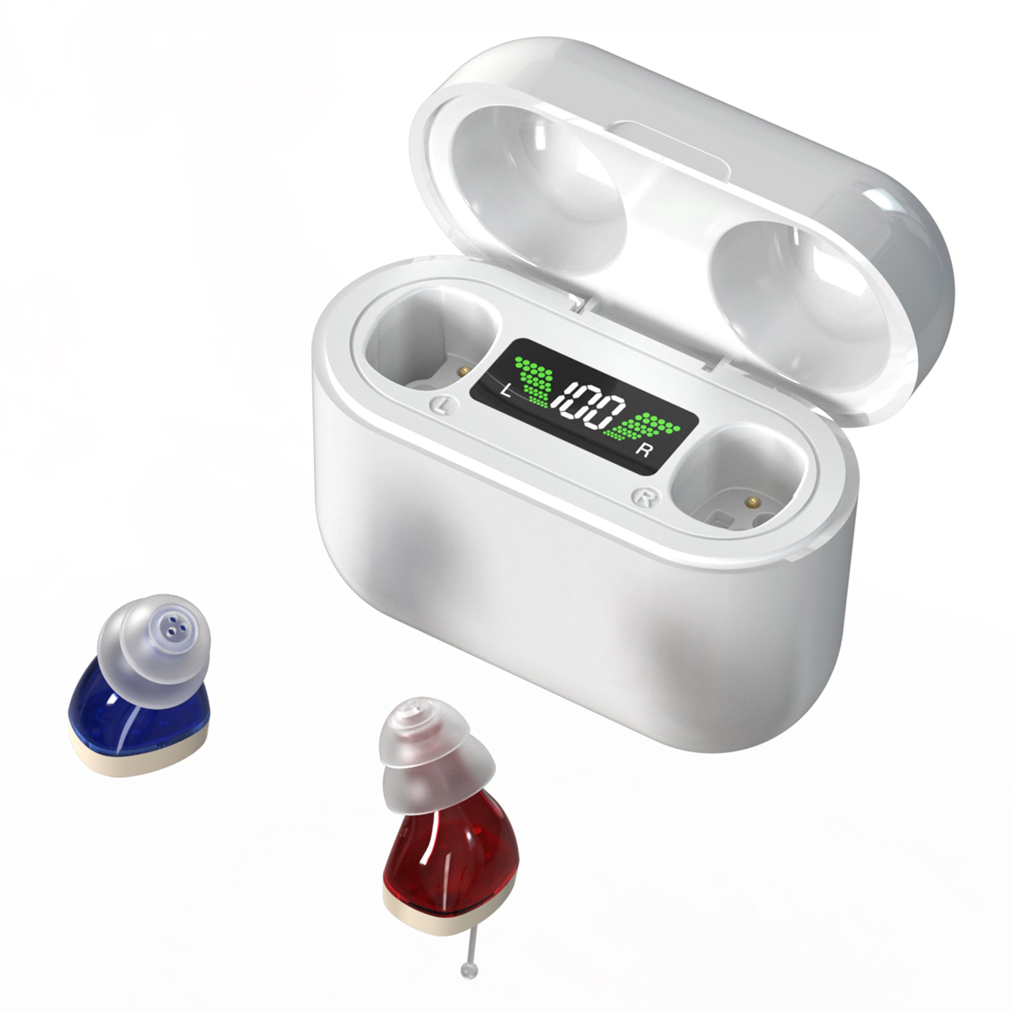 NOVAHEAR GM-912T Mini Ear Buds Hearing Aid Earbuds For Seniors Rechargeable With Hearing Aids Accessories Invisible In-Ear Design For Comfortable Daily Sound Support