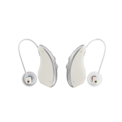NOVAHEAR GM-323 Behind the Ear Hearing Aids For Seniors Rechargeable With Hearing Aids Accessories | GM-323 Comfortable Rechargeable BTE Design With 12H Battery Life and Fast 1H Charging