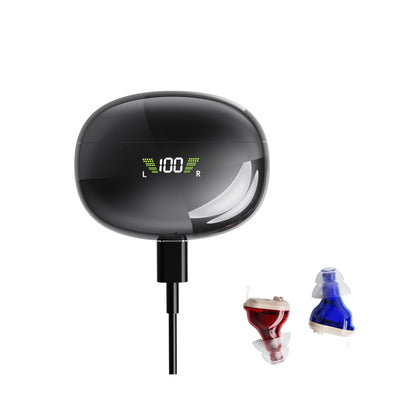 NOVAHEAR GM-932 Mini Ear Buds Hearing Aid Earbuds For Seniors Rechargeable With Hearing Aids Accessories Compact In-Ear Design With 8H Daily Use For Clear Sound