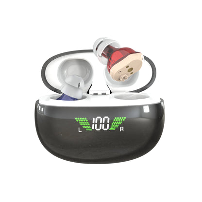 NOVAHEAR GM-932 Mini Ear Buds Hearing Aid Earbuds For Seniors Rechargeable With Hearing Aids Accessories Compact In-Ear Design With 8H Daily Use For Clear Sound