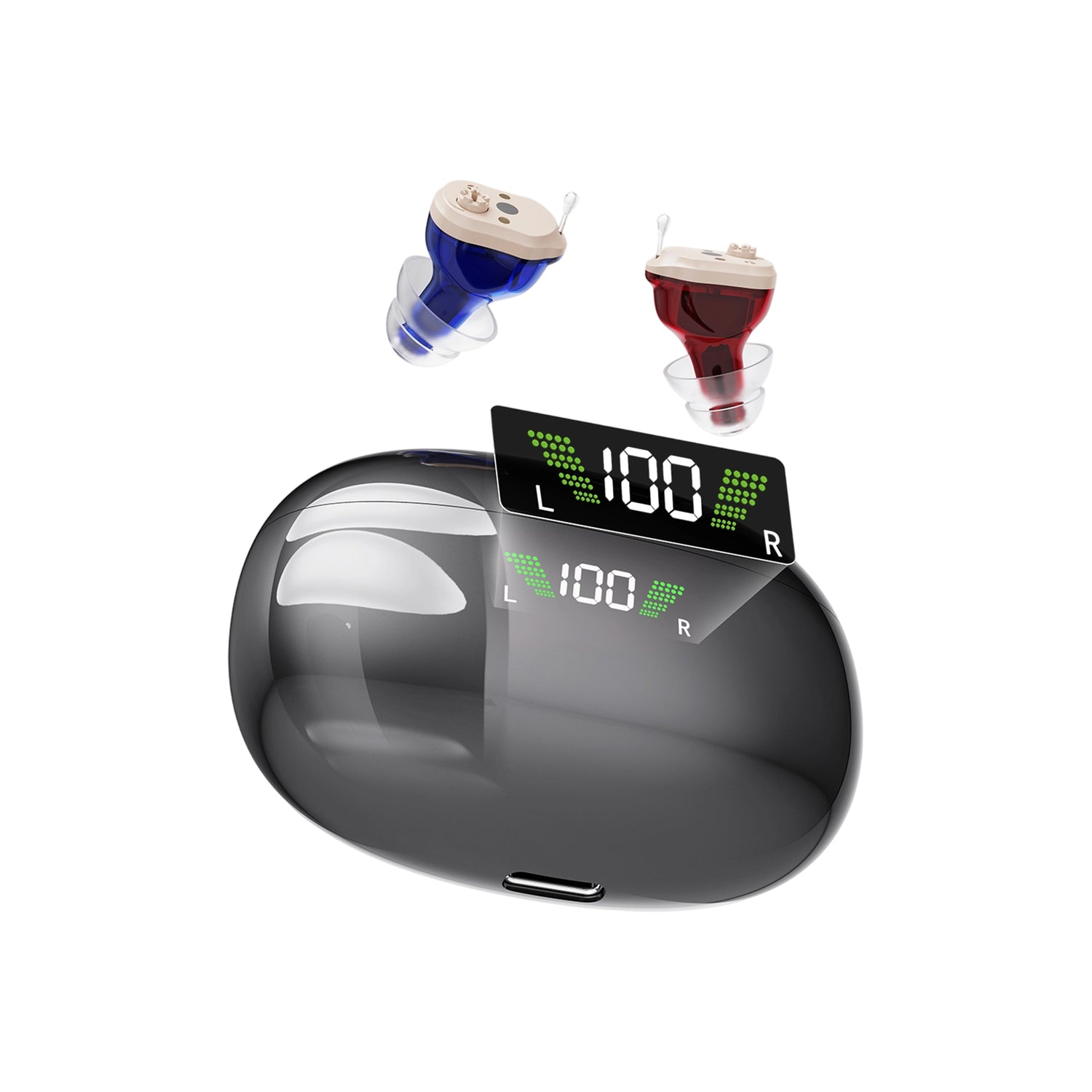 NOVAHEAR GM-932 Mini Ear Buds Hearing Aid Earbuds For Seniors Rechargeable With Hearing Aids Accessories Compact In-Ear Design With 8H Daily Use For Clear Sound