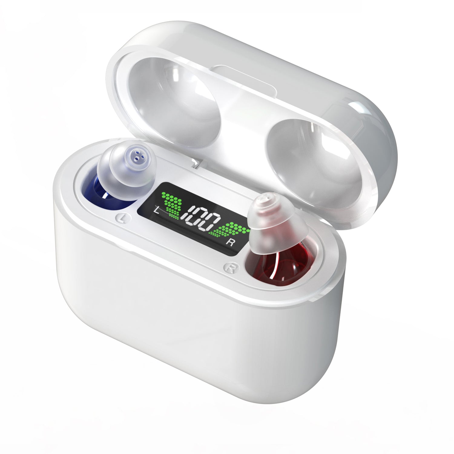 NOVAHEAR GM-912T Mini Ear Buds Hearing Aid Earbuds For Seniors Rechargeable With Hearing Aids Accessories Invisible In-Ear Design For Comfortable Daily Sound Support