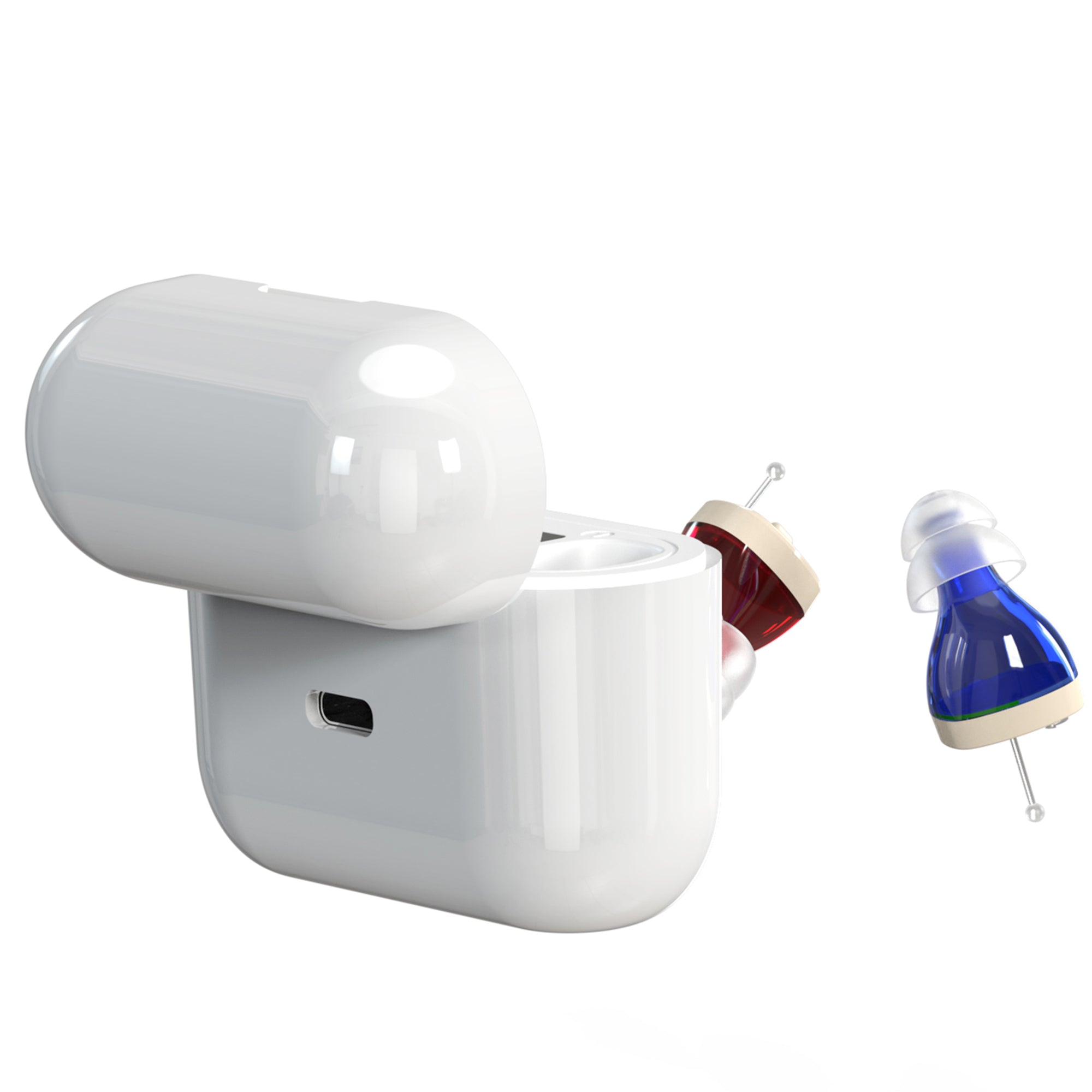 NOVAHEAR GM-912T Mini Ear Buds Hearing Aid Earbuds For Seniors Rechargeable With Hearing Aids Accessories Invisible In-Ear Design For Comfortable Daily Sound Support